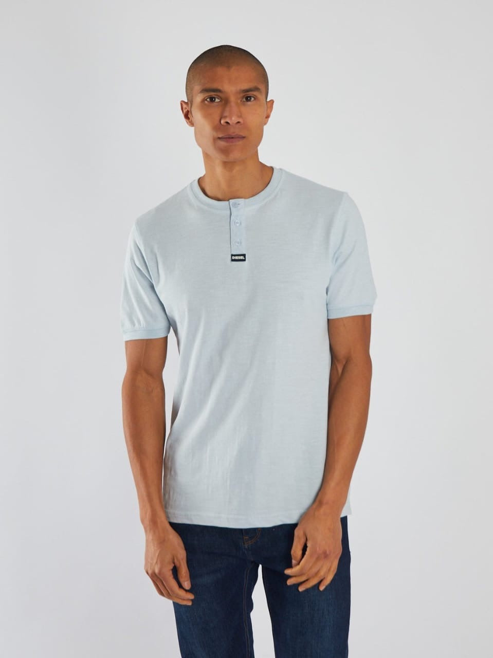 Original DISL Light Blue Henley T-Shirt